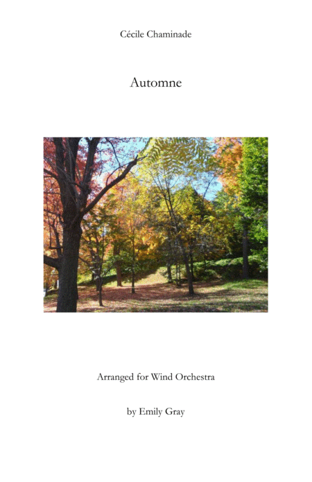 Automne For Wind Orchestra Score Sheet Music