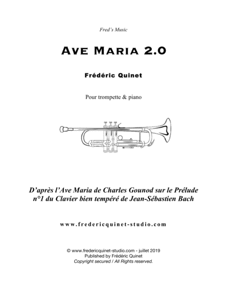 Ave Maria 2 0 For Trumpet Piano Sheet Music