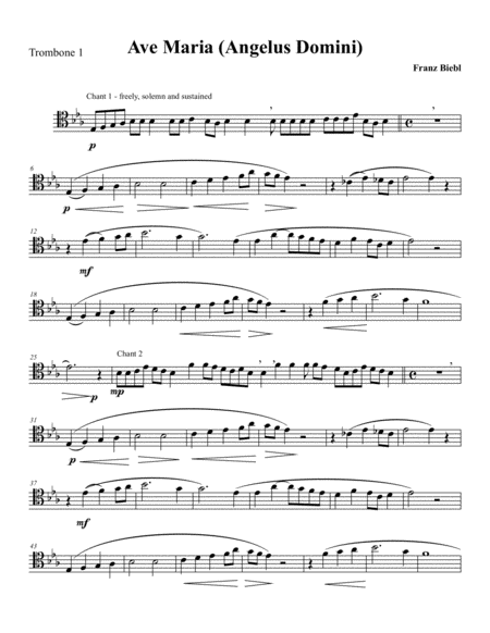 Ave Maria Angelus Domini Sheet Music