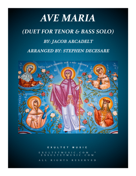 Ave Maria Duet For Tenor And Bass Solo Sheet Music