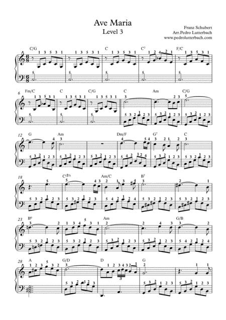 Free Sheet Music Ave Maria From Schubert