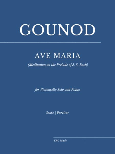 Free Sheet Music Ave Maria Gounod For Violoncello Solo And Piano As Played By Yo Yo Ma