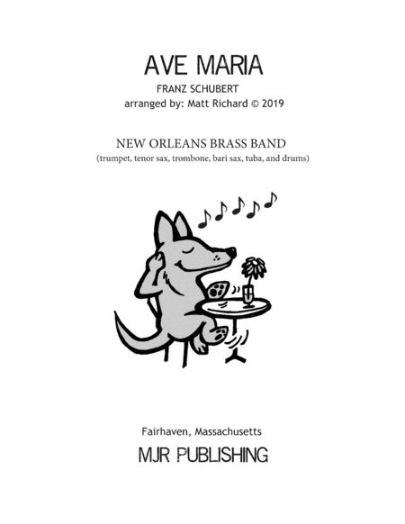 Ave Maria Schubert New Orleans Brass Band Sheet Music