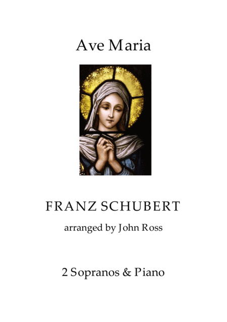 Ave Maria Schubert Vocal Duet Sheet Music