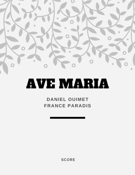 Ave Maria Score Sheet Music