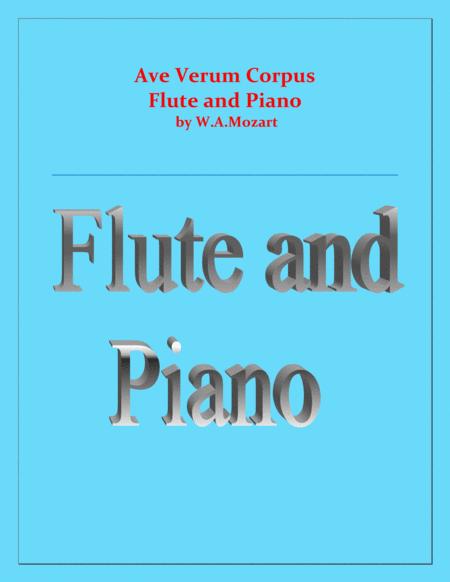 Ave Verum Corpus Flute And Piano Intermediate Level Sheet Music