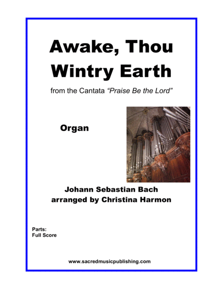 Awake Thou Wintry Earth Organ Sheet Music