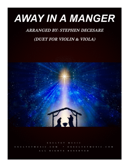 Away In A Manger Duet For Violin And Viola Sheet Music