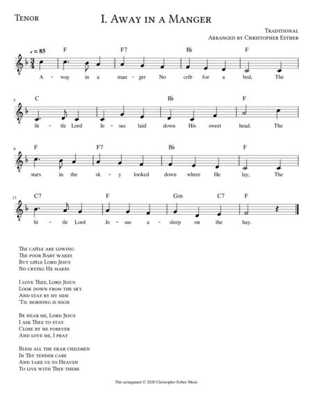 Away In A Manger For Tenor Voice Lead Sheet Sheet Music