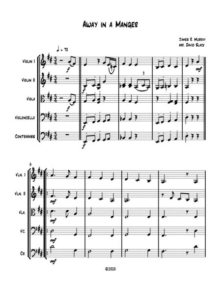 Away In A Manger String Quintet Sheet Music