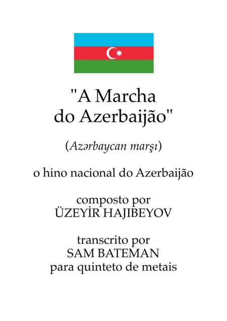 Free Sheet Music Az Rbaycan Mar A Marcha Do Azerbaijo