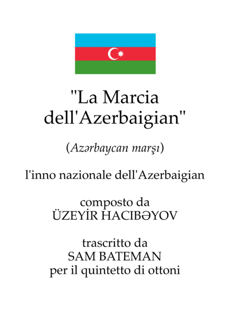 Az Rbaycan Mar La Marcia Dell Azerbaigian Sheet Music