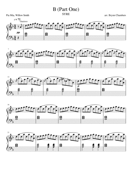 Free Sheet Music B Syre