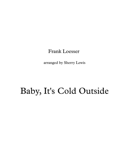 Free Sheet Music Baby Its Cold Outside String Trio For String Trio