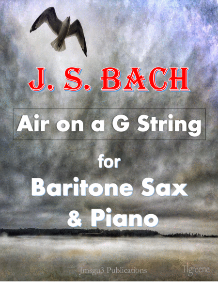 Bach Air On A G String For Baritone Sax Piano Sheet Music