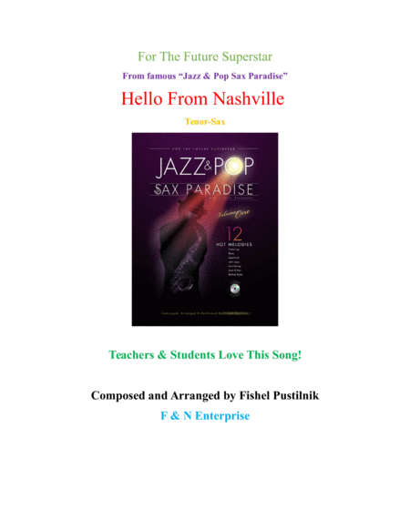 Free Sheet Music Background For Hello From Nashville For Tenor Sax