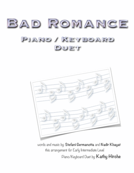 Free Sheet Music Bad Romance Piano Keyboard Duet