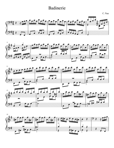 Badinerie Sheet Music