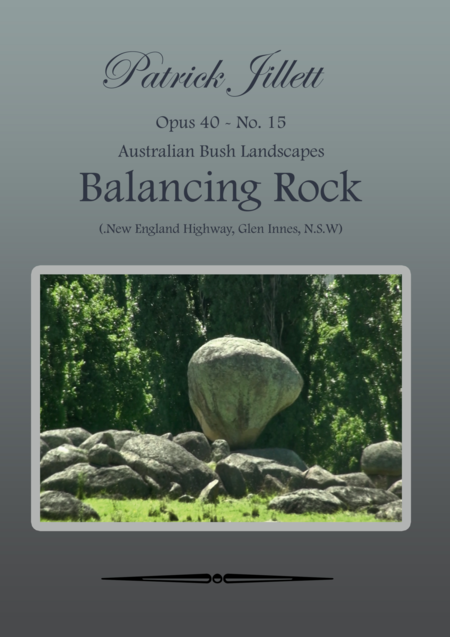 Balancing Rock Australian Bush Landscapes Sheet Music