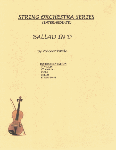 Ballad In D Sheet Music