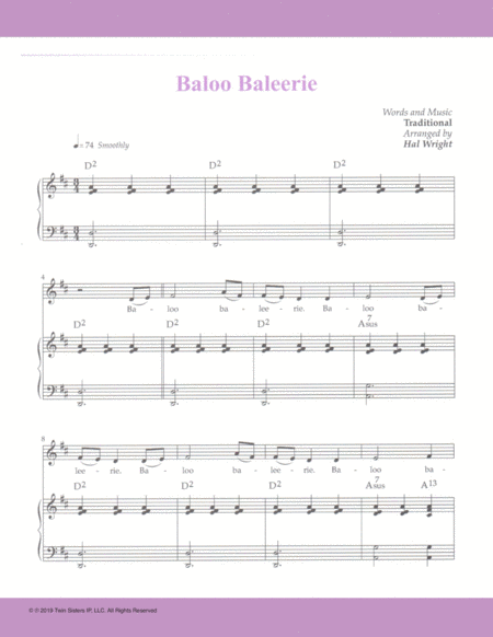 Baloo Baleerie Sheet Music