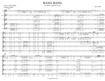 Bang Bang A Capella Satb Sheet Music