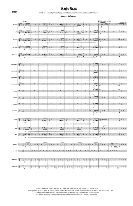 Bang Bang Big Band Sheet Music