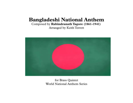 Bangladeshi National Anthem For Brass Quintet Amar Shonar Bangla Sheet Music