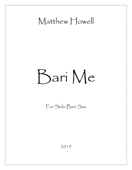 Bari Me Sheet Music