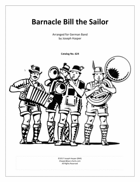 Barnacle Bill The Sailor For German Band Sheet Music