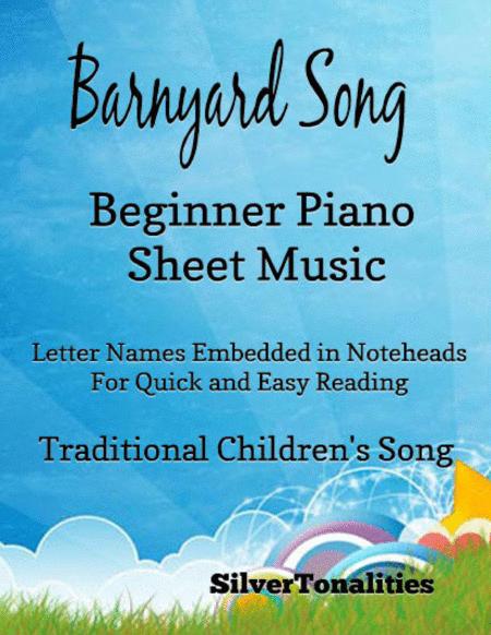 Barnyard Song Beginner Piano Sheet Music Sheet Music