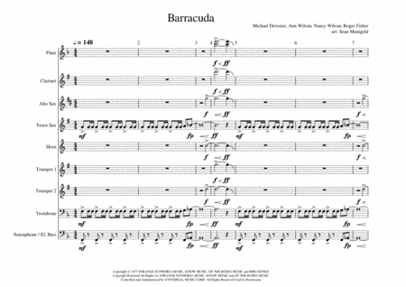 Barracuda Sheet Music