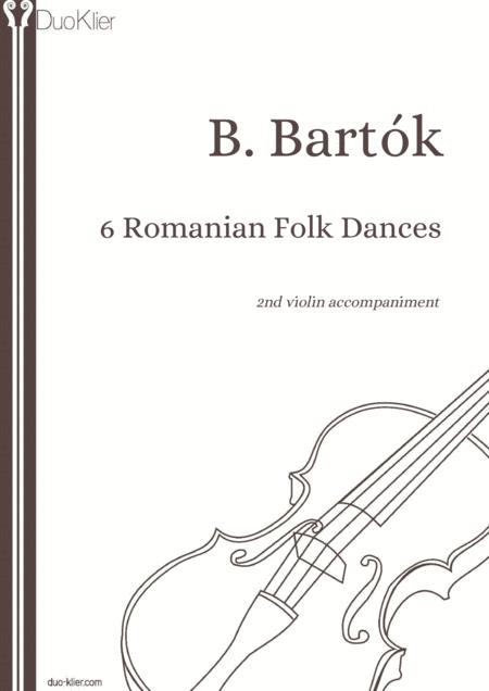 Bartk 6 Romanian Folk Dances 2nd Violin Accompaniment Sheet Music