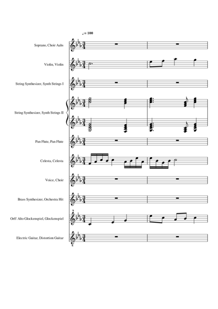 Baruntensionandcontemplativemusicforfilm Sheet Music