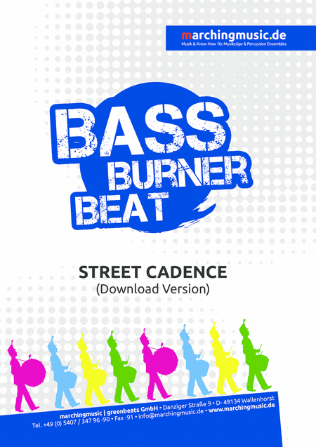 Bass Burner Beat Street Cadence Sheet Music