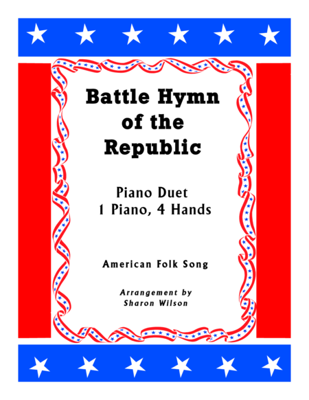 Battle Hymn Of The Republic 1 Piano 4 Hands Duet Sheet Music