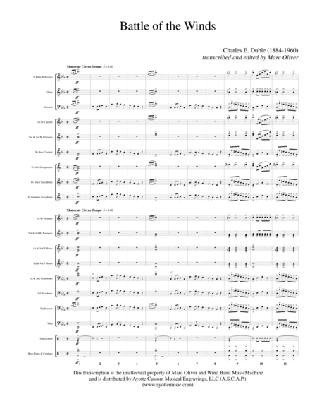 Battle Of The Winds Sheet Music