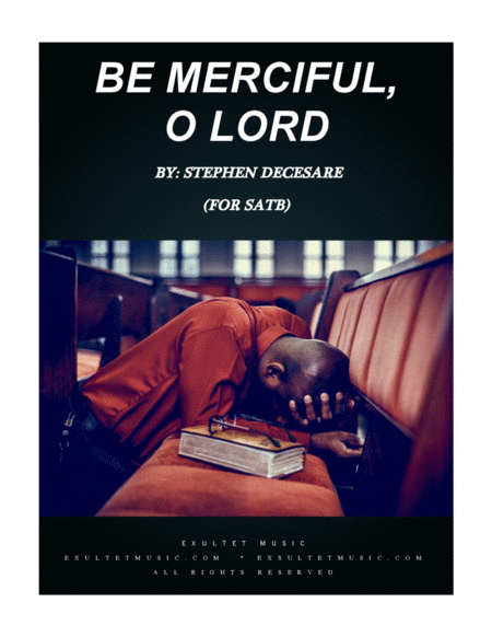 Be Merciful O Lord Sheet Music