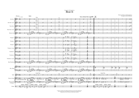 Beat It Vocal With Big Band Sheet Music