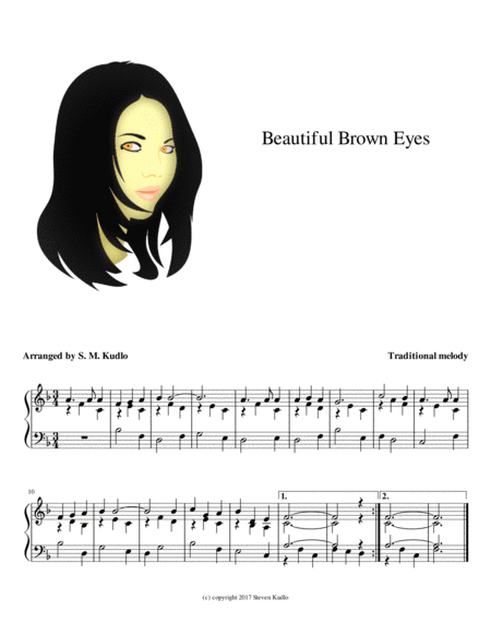 Beautiful Brown Eyes Sheet Music