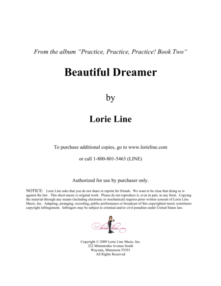 Beautiful Dreamer Easy Sheet Music