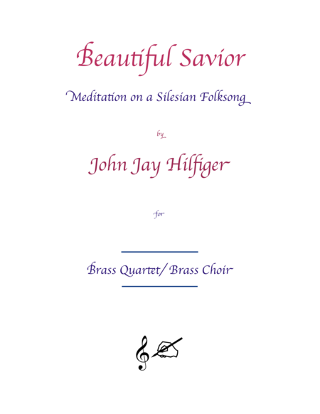 Beautiful Savior Meditation On A Silesian Folksong For Brass Quartet Sheet Music