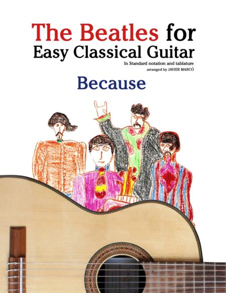 Free Sheet Music Because The Beatles For Easy Classical Guitar