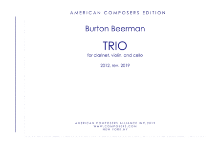 Free Sheet Music Beerman Trio