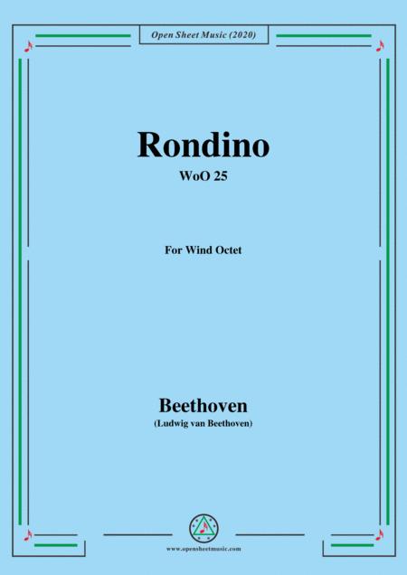 Beethoven Rondino In E Flat Major Woo 25 For Wind Octet Sheet Music