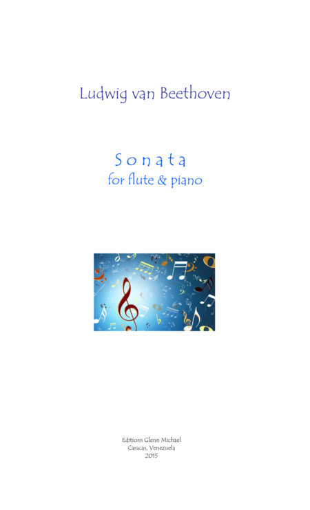 Beethoven Sonata For Flute Piano Sheet Music