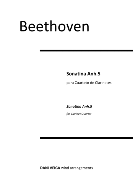 Free Sheet Music Beethoven Sonatina Anh 5