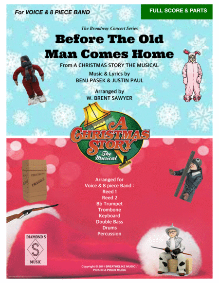 Before The Old Man Comes Home From The Musical A Christmas Story For Voices And 8 Piece Band Full Score Parts Sheet Music