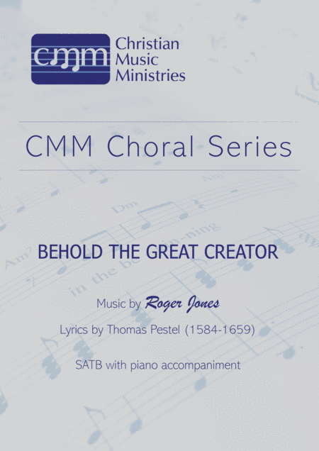 Free Sheet Music Behold The Great Creator