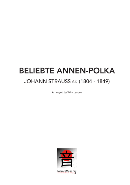 Beliebte Annen Polka Op 137 Sheet Music